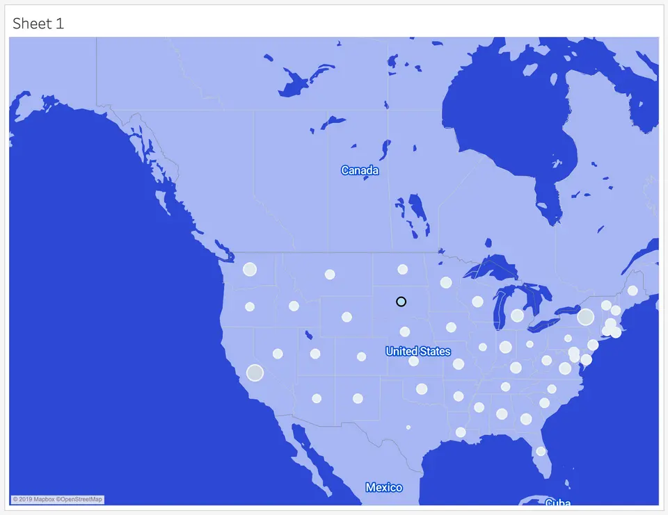 استایل نقشه Mapbox در تبلو (Tableau)