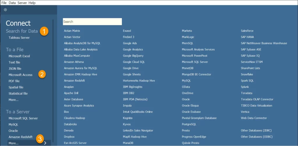 تحلیل داده : اتصال به داده‌ها (data connection in tableau)